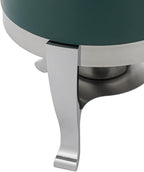 Coffee Urn with Fuel Holder 3.5 Gal/13L, Stainless Steel Beverage Dispenser Hot Drink Dispenser with Stand, Tea Water Coffee Chafer Urn for Parties Buffet Catering Commercial Home (Silver, Green)