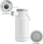 Airpot Coffee Dispenser with Pump - Coffee Carafes for Keeping Hot - Beverage Dispenser - 135oz/4L Thermal Coffee Carafe for Hot Liquids - Stainless Steel Insulated Coffee Thermos Carafe