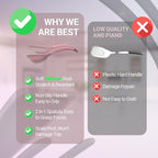 Silicone Egg Flipper Spatula Tongs (Set of 1) – Non-Stick 2-in-1 Grip & Flip Kitchen Tongs for Pancakes, Fish, Eggs, and More – Heat Resistant Cooking Tool (Black) (Pink)