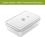 ZWILLING Fresh & Save Large Vacuum Sealer Container, Casserole Dish with Lid, Brownie Pan, Lasagna Pan, Pizza Pan, 11.5 x 7.9 x 3.2-inch