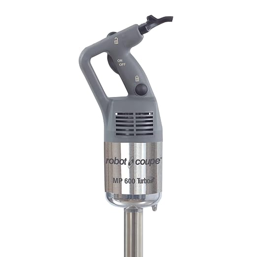 Robot Coupe MP600 24-Inch Single Speed Commercial Power Mixer, Immersion Blender with Removable Stainless Steel Shaft and Blade, 1.5 HP, 120V Handheld Blender, cETLus