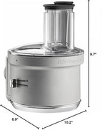 KitchenAid KSM2FPA Food Processor Attachment, Dicing Kit, Silver