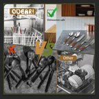 Retro 20-Piece Silverware Set, Stainless Steel Cutlery Set, Vintage Flatware Set with Black Bakelite Handle, Dishwasher Safe| Service for 4