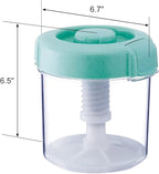 Instant Pickle Maker Vegetable Press Tsukemono Container Round Made in Japan BPA Free (Green 1.6L)