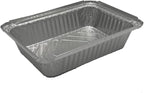 Heavy Duty Disposable Aluminum Foil Pan - Durable Tin Pan for Grilling, Cooking, Heating, Food Storage - Oven Safe, Freezer Safe, Gas & Electric Stovetop Compatible
