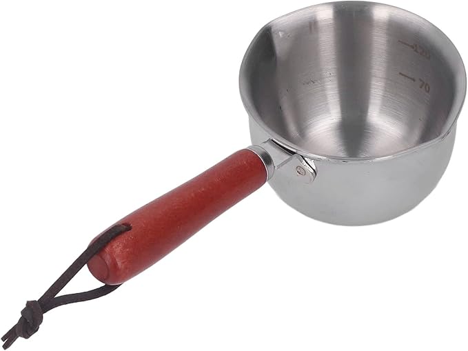 Melting Pot, Nonstick Stainless, Butter Milk Pot, Stainless Steel Butter Warmer Coffee Warmer Milk Steel Coffee with Dual Pour Spouts Small Saucepan for Syrup