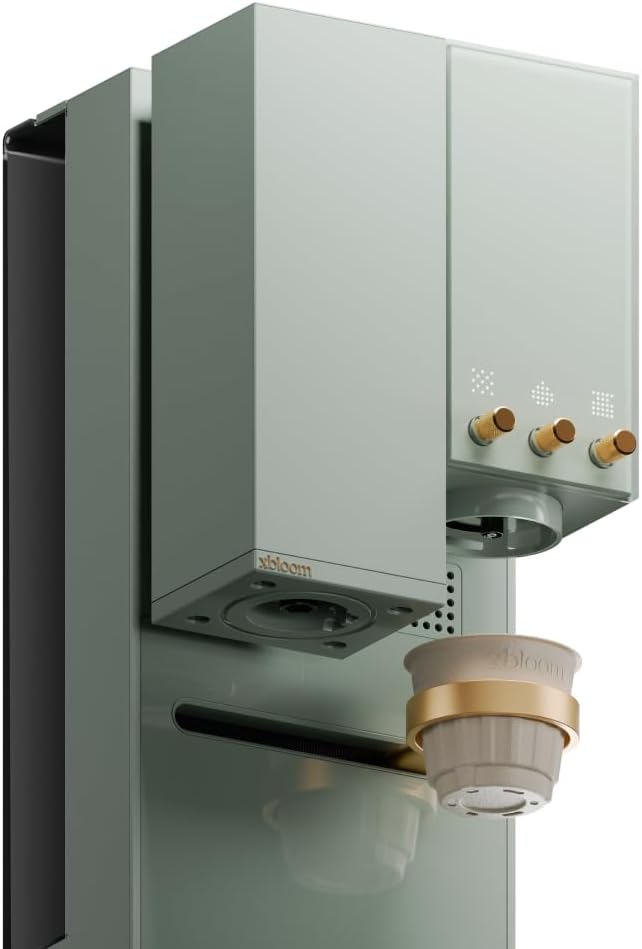 xBloom Studio – The Ultimate Coffee Machine – Drip Coffee Maker with Integrated Grinder, Scale, and 3 Levels of Automation, Sage Green x Gold