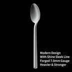 Alata Cube 20-Piece Forged Silverware Set Stainless Steel Flatware Set,Service for 4,Matte Satin Polished Cutlery Set,Dishwasher Safe