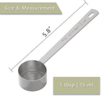 1PCS 1 Tablespoon Coffee Scoop, Long Handle Measuring Spoon, One tbsp (15ml) Stainless Steel Scooper