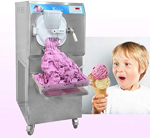 Kolice Commercial HEAVY DUTY Gelato hard ice cream machine,Hard ice cream machine, Italian ice machine, ice cream maker,snack food machine-high production capacity 23-27 gallon/hour,ETL Certificate