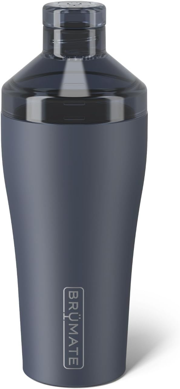 BrüMate Cocktail Shaker 22oz Insulated Stainless Steel Shaker - 100% Leakproof - No Condensation (Nightfall Blue)