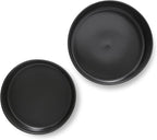 Stone Lain Celina Stoneware 2-Piece Serving Bowl Set, Black Bowls, Minimalist Dinnerware, Dish Set, Tall Rim, Microwave & Dishwasher Safe, Casual Tableware