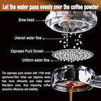 2pcs 53.3mm Espresso Puck Screen - Food-grade 316 Stainless Steel Espresso Filter - 0.8mm Thickness - Reusable Espresso Screen Filter Mesh for Espresso Portafilter