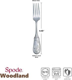Spode Woodland 18/10 Stainless Steel Dinner Fork (Set of Four)