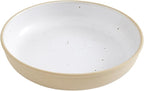 Portmeirion Minerals 8.7-Inch Low Serving Bowl, Moonstone - Handmade in Portugal, Unique Stoneware Glaze for Kitchen, Microwave & Dishwasher Safe - Shallow Stackable Tableware for Cereal, Soup, Salad