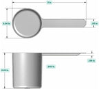 148 mL (148 CC | 5 Oz.) Long Handle Scoop for Measuring Coffee, Pet Food, Grains, Protein, Spices and Other Dry Goods (Pack of 100)