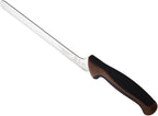 Mercer Culinary Millennia Color Handle Cutlery 8" Offset Bread Knife (Wavy Edge) Brown