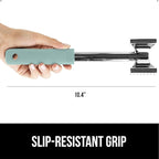 GORILLA GRIP Patented Dual-Sided Meat Tenderizer, Heavy Duty Kitchen Mallet with Soft Handle, Spiked Side Tenderizes and Smooth Flattens, Maximize Food Flavor, Commercial Grade Chicken Pounder, Mint