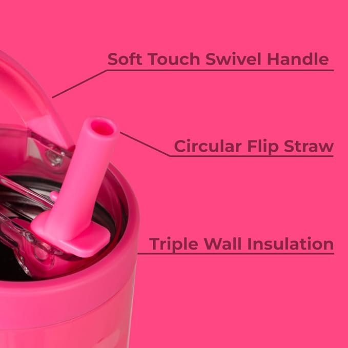 HydroJug Sport - Stainless Steel Tumbler with Straw, Vacuum Insulated, 40oz Leakproof Water Bottle, Ergonomic Design, Reusable, Dishwasher Safe, Rubber Base, Durable for Gym or Outdoors, Flare