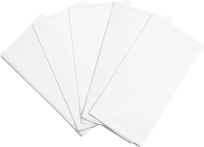 Organic Cotton Tea Towels for Embroidery - Blank Flour Sack Dish Towels for Embroidery - Perfect White Kitchen Towels for Embroidery and Crafts to Customize and Personalize - 27"x27" (White - 5 Pack)