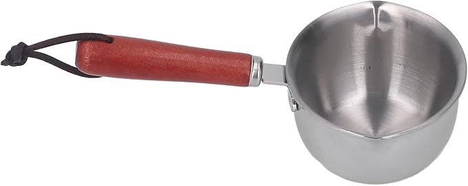 Melting Pot, Nonstick Stainless, Butter Milk Pot, Stainless Steel Butter Warmer Coffee Warmer Milk Steel Coffee with Dual Pour Spouts Small Saucepan for Syrup