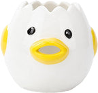 Cartoon Egg Separator Mini Egg White and Yolk Separator Practical and Simple Ceramic Egg Separator Suitable for Kitchen Baking Small Tools