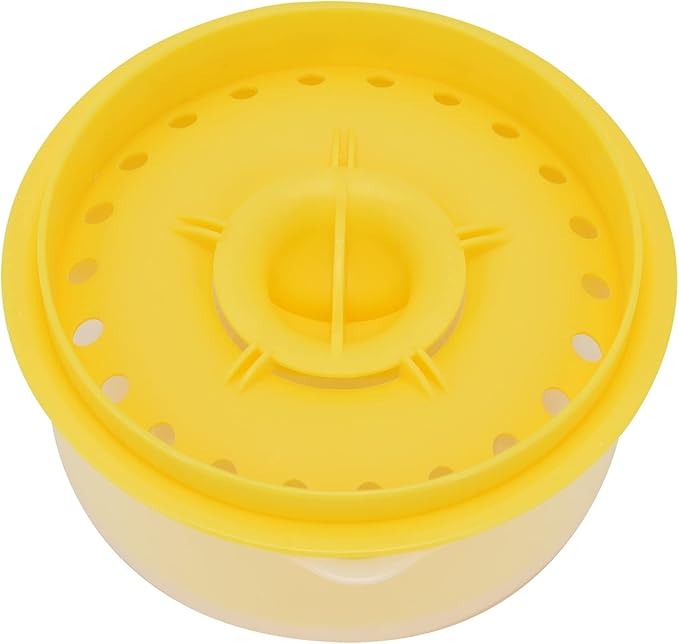 Egg Separator, Easy to, Separates up to 6 Yolks, Non, Reusable for Home Bakery (Yellow)