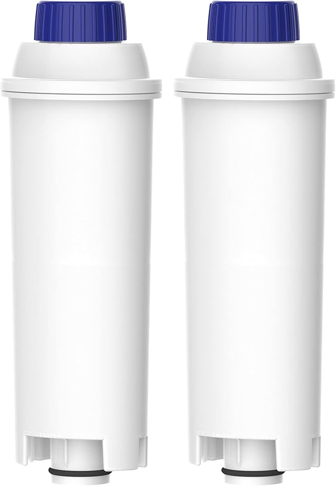 AQUA CREST Coffee Water Filter, Compatible with De'Longhi® Filter, DLS C002 De'Longhi® Water Filter, ECAM/EPAM/ETAM All Series, EC680, 2 Packs