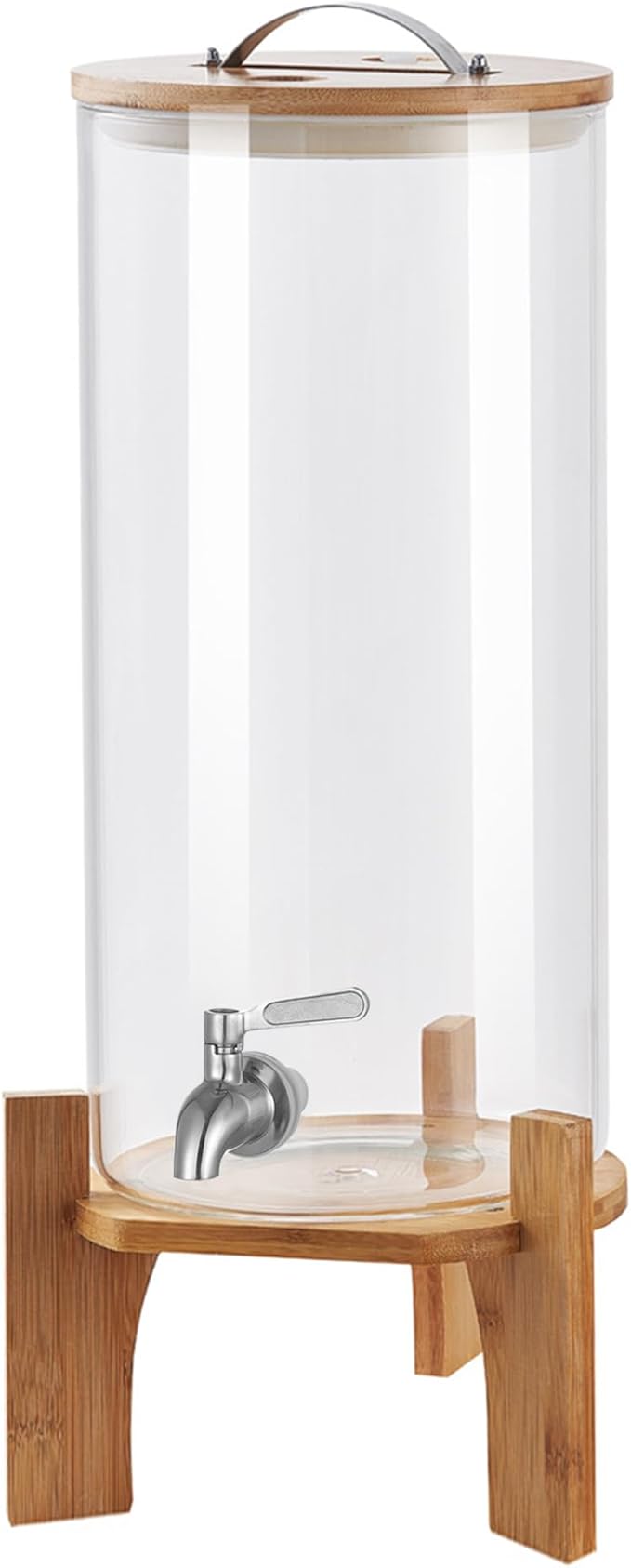 Beverage Dispenser,2.9 Gallon Glass Drink Dispenser with Stand,Glass water dispenser with Spigot, Large Drink Dispensers for Parties,Water Dispensers for Bar,Wedding,Restaurants 11L