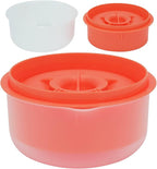 Egg Separator, Easy to, Separates up to 6 Yolks, Non, Reusable for Home Bakery (dark deep orange)