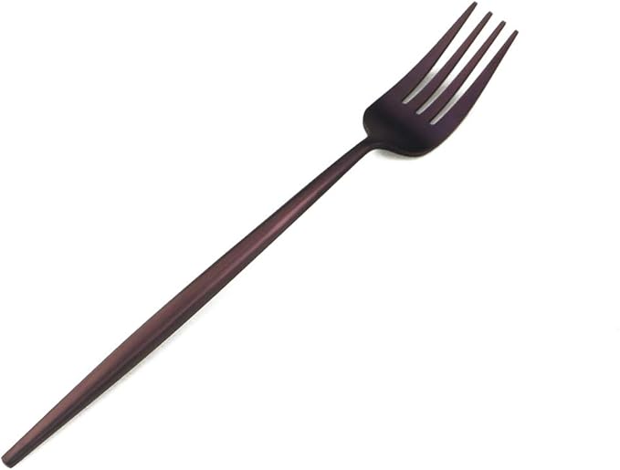 Matte Purple Silverware Set,Gugrida 5-Piece 18/10 Stainless Steel Satin Finish Flatware Set,Kitchen Utensil Set,Tableware Travel Cutlery Set for Camping Office or School Lunch, Dishwasher Safe