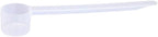 Plastic Measuring Scoop, (9 cc | 2 teaspoon | 9 mL) Long Handle Spoons for Powders, Granules, Coffee, Pet Food, Baking Supplies, Protein and Other Dry Goods, BPA Free (Set of 100)