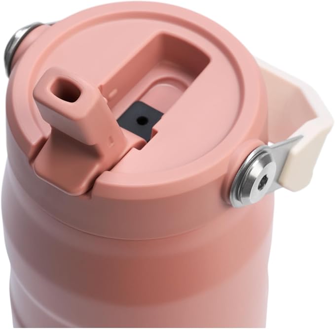 Stanley IceFlow Flip Straw 2.0 Water Bottle 24 oz | Built-In Straw for Travel and Sports | Lightweight and Leak Resistant | Insulated Stainless Steel | BPA-Free | Sienna