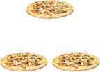 Restaurantware Met Lux 12 Inch Commercial Pizza Pan 1 Coupe Style Pizza Cooking Tray - Heavy-Duty 18-Gauge Aluminum Round Baking Tray Oven-Baking For Pizzas & More (Pack of 3)
