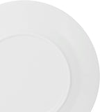 bestone 8 Inch Porcelain White Salad Plates Set, Porcelain Dessert/Salad Plate，Classic Round with Wide Rim, Lead-Free,Dishwasher, Microwave, Freezer, Oven Safe, for Everyday Use-Set of 6