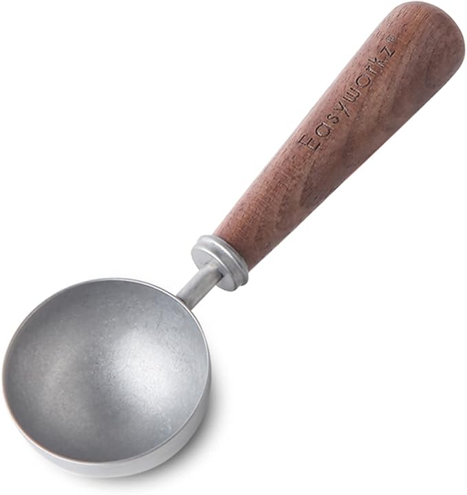 Easyworkz Retro Stainless Steel Coffee Spoon With Black Walnut Handle,10g - Measuring Spoon (Vintage)