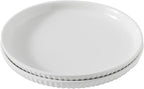 Hasense Dinner Plate, 10 Inch White Ceramic Plates Set of 2, Dish Set for Steak, Pasta, Pizza, Appetizer, Round Dinnerware Dish for Kitchen, Serving Plate Microwave, Oven and Dishwasher Safe