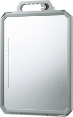 Extra Large Stainless Steel Cutting Board - Double Sided with Hidden Whetstone | Rust-Proof, Knife-Friendly Surface, BPA Free, Thickened & Non Slip | Dishwasher Safe 17x12 Inch