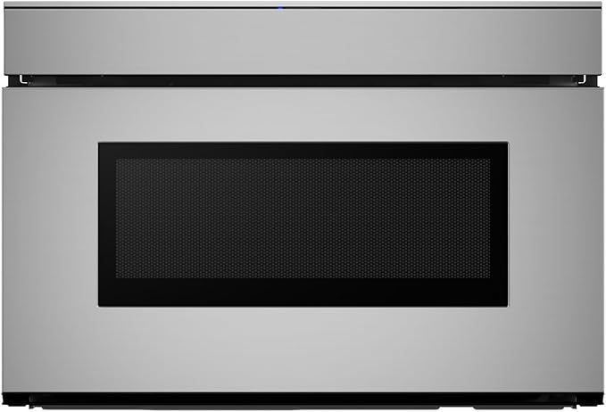 SHARP SMD2479JS Smart Microwave Drawer Oven with Easy Wave Open, 24-inch, 1.2 Cubic Feet, 950 Watt, Concealed Glass Touch Control Panel, Compatible with Alexa Certified, Stainless Steel