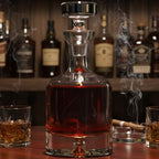 Ravenscroft Crystal | Elegant European-Made Hand-Blown Taylor Decanter w/Stopper | 100% Lead-Free Crystalline | 35 FL Oz | Gift-Boxed