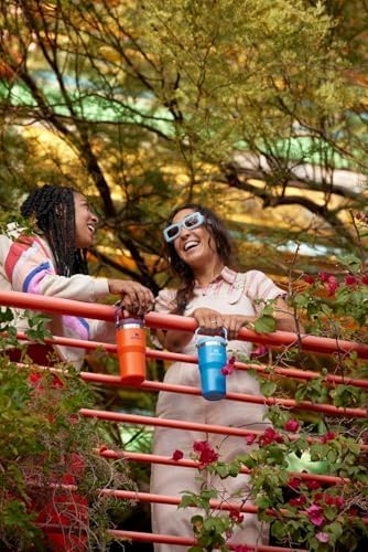 Stanley IceFlow Flip Straw Tumbler with Handle 20 oz | Twist On Lid and Flip Up Straw | Leak Resistant Water Bottle | Insulated Stainless Steel |BPA-Free | Lilac