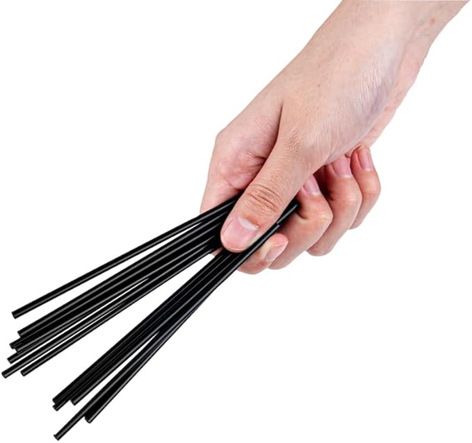 Restaurantware Restpresso 5 Inch Cocktail Stirrers 5000 Disposable Coffee Stirring Rods - Premium Odorless Black Plastic Stirrers For Coffee For Hot And Cold Drinks For Bars Or Offices