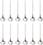 12 PCS Coffee Spoons, 18/8 Stainless Steel Espresso Spoons, 5.2 Inches Vogue Mini Tea Spoons, Cappuccino Stirring Spoons, Small Spoons for Dessert, Ice Cream, Frosted Handle, Sweejar (Silver)
