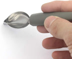 Professional Small Precision Culinary Drawing Decorating Spoons Set,2 Pcs Multi-use Stainless Steel Chef Culinary Drawing Spoons for Decorative Plates,Cake,Dessert with Comfortable Handle