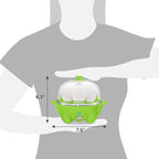 Elite Gourmet Easy Electric 7 Egg Capacity Soft, Medium, Hard-Boiled Cooker Poacher, Scrambled, Omelet Maker with Auto Shut-Off and Buzzer, BPA Free