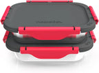 Inner Dish Set of 2 Reusable Stainless Steel Containers with Lid to Meal Prep Food | Freezer and Oven Safe | Compatible Go Lunch Box (buy separately, not included)