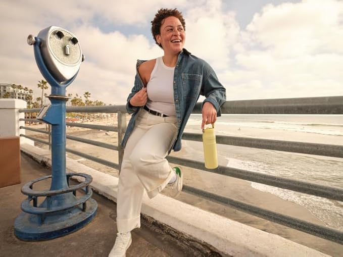 Stanley IceFlow Flip Straw 2.0 Water Bottle 50 OZ | Built-In Straw with Larger Opening | Lightweight & Leak-Resistant | Insulated Stainless Steel | BPA-Free | Tigerlily Plum