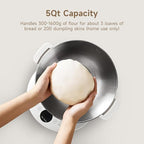 Joydeem Electric Dough Maker with Ferment Function, 5Qt Dough Mixer Machine, Perfect for Bread Pizza Roti Dumpling Dough & Sourdough, HMJ-A501