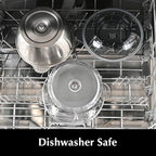 Kitchen in the box Food Processors with 400W All-Copper Motor,Small Meat Grinder & Food Chopper - Electric Vegetable Chopper with 2 8-Cups Bowls & 2 Bi-Level Blades for Meat/fish/Vegetable/Baby Food