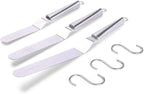 Offset Spatulas Cake Icing Knife 6 8 10 Inch with 3 Metal Hook Angled Cake Frosting Decorating Spatula Set of 3